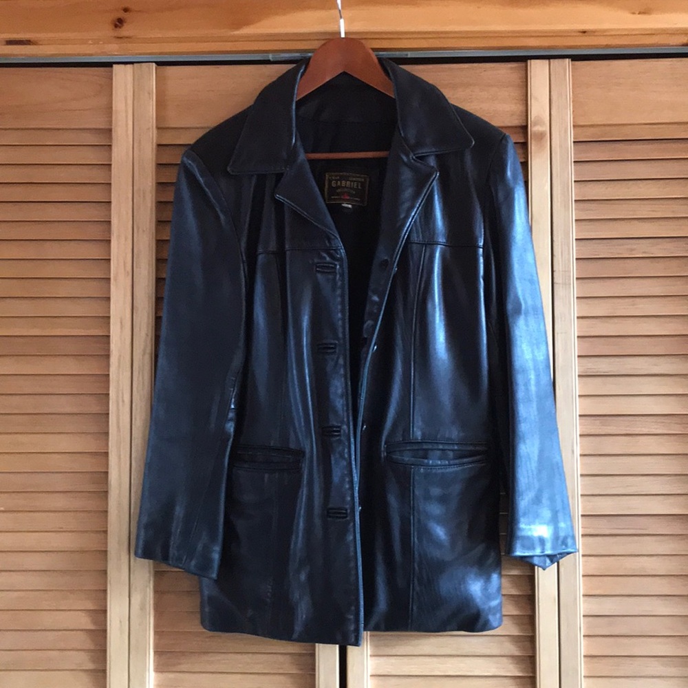Ladies buttery soft leather jacket
